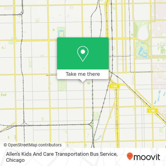 Mapa de Allen's Kids And Care Transportation Bus Service