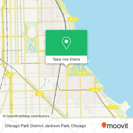 Chicago Park District Jackson Park map