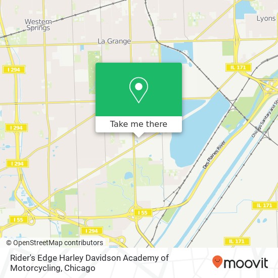 Rider's Edge Harley Davidson Academy of Motorcycling map