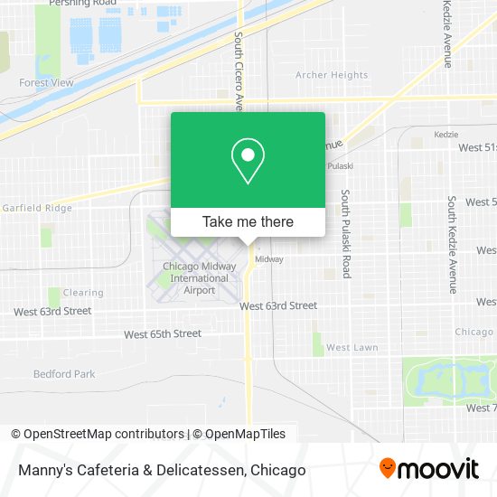 Mapa de Manny's Cafeteria & Delicatessen