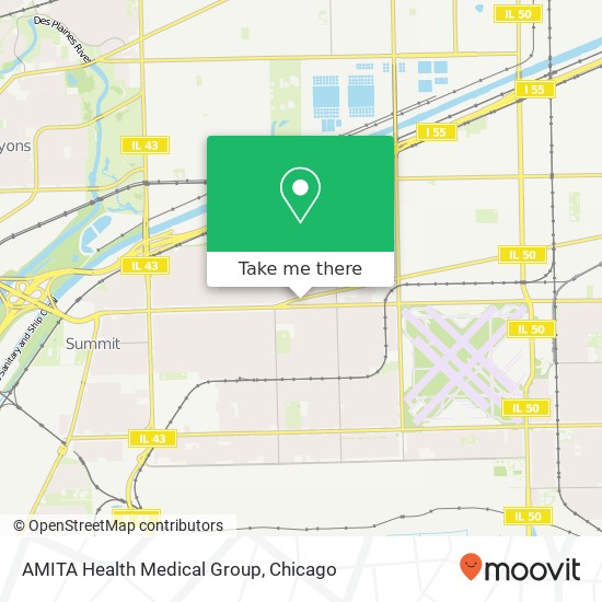 AMITA Health Medical Group map