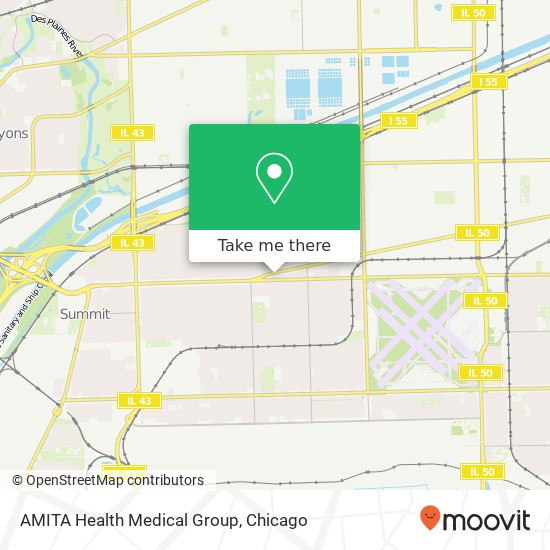 Mapa de AMITA Health Medical Group