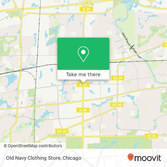 Old Navy Clothing Store map