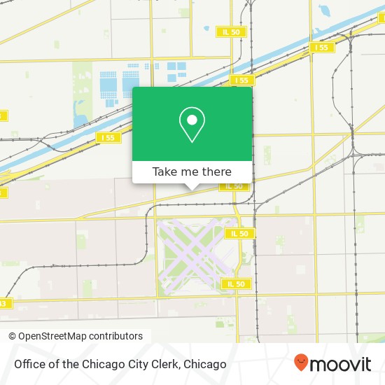 Office of the Chicago City Clerk map