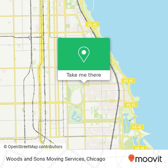 Woods and Sons Moving Services map
