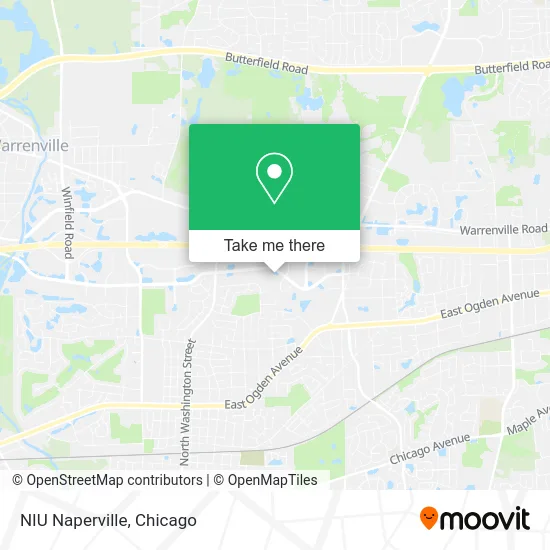 NIU Naperville map