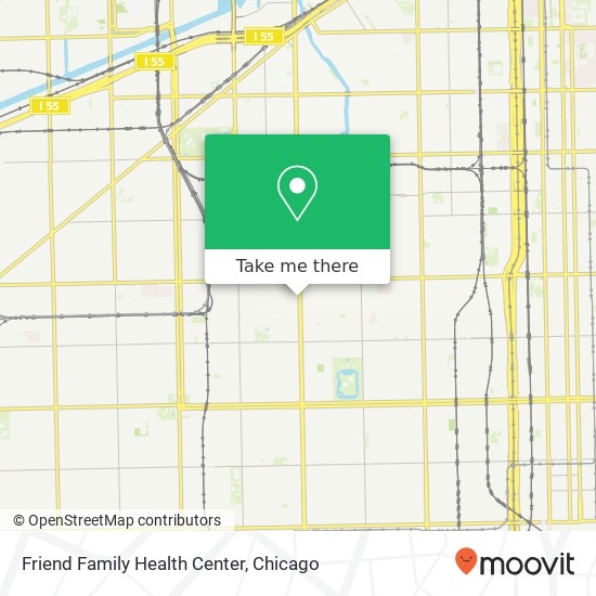 Friend Family Health Center map
