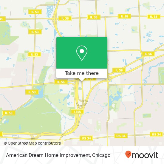 American Dream Home Improvement map