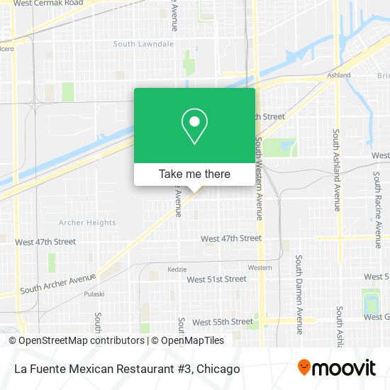 Mapa de La Fuente Mexican Restaurant #3