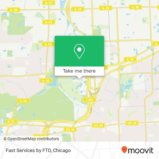Mapa de Fast Services by FTD