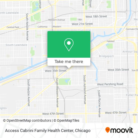 Access Cabrini Family Health Center map