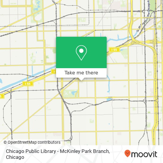 Chicago Public Library - McKinley Park Branch map