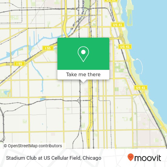 Mapa de Stadium Club at US Cellular Field