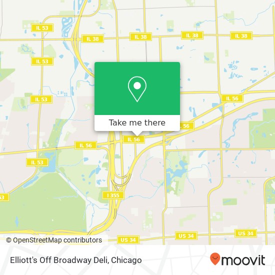 Mapa de Elliott's Off Broadway Deli