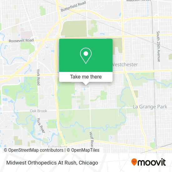 Midwest Orthopedics At Rush map