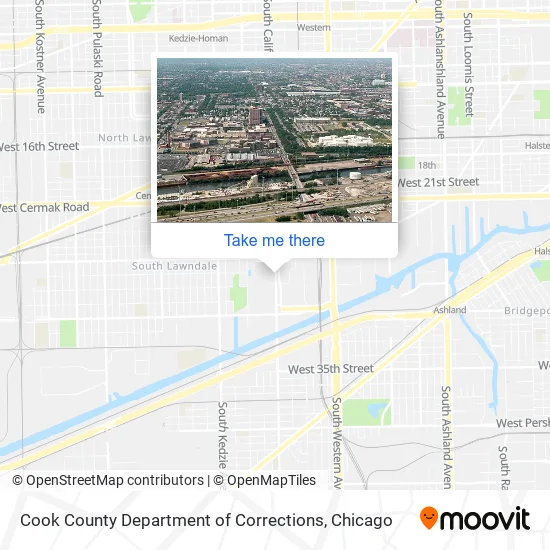 Cook County Department of Corrections map