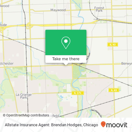 Allstate Insurance Agent: Brendan Hodges map