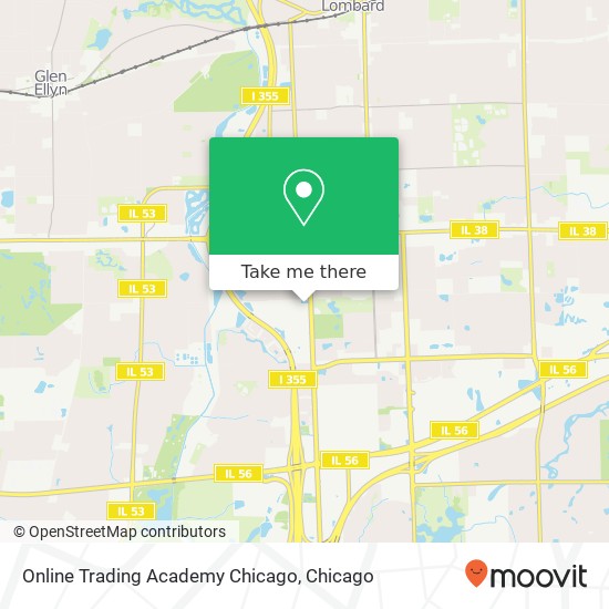 Mapa de Online Trading Academy Chicago