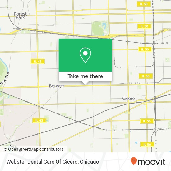 Webster Dental Care Of Cicero map