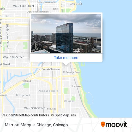 Marriott Marquis Chicago map