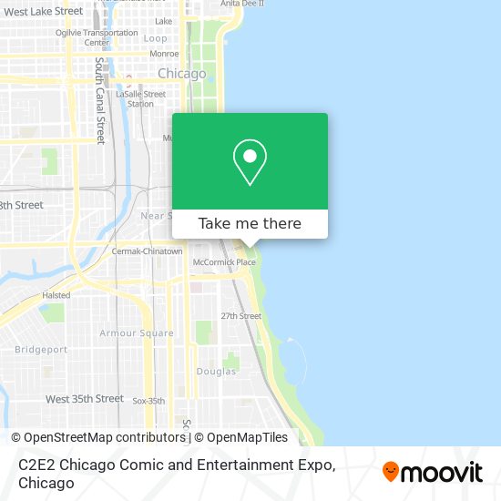 C2E2 Chicago Comic and Entertainment Expo map