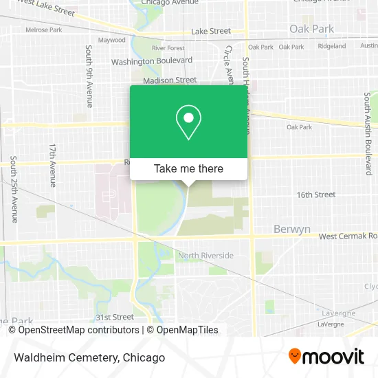 Waldheim Cemetery map