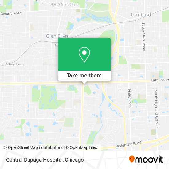 Mapa de Central Dupage Hospital