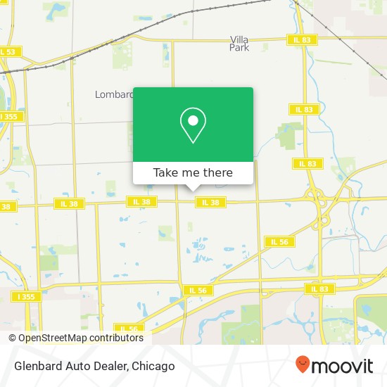 Glenbard Auto Dealer map