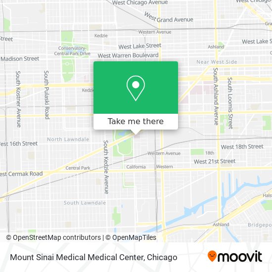 Mapa de Mount Sinai Medical Medical Center