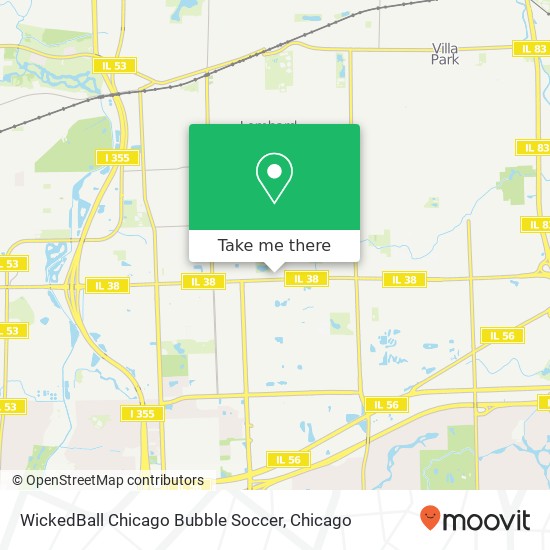 WickedBall Chicago Bubble Soccer map