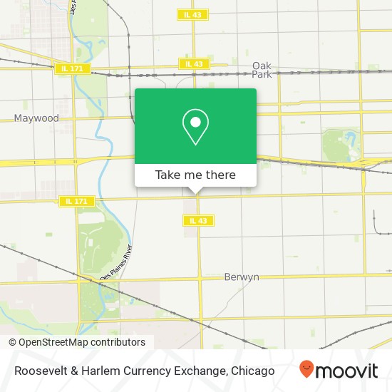 Roosevelt & Harlem Currency Exchange map