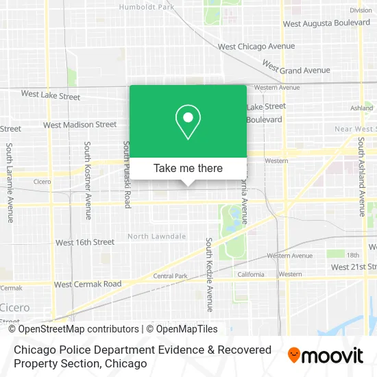 Chicago Police Department Evidence & Recovered Property Section map