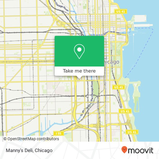 Manny's Deli map