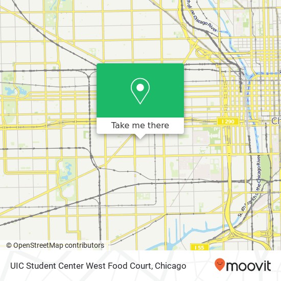 UIC Student Center West Food Court map