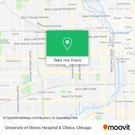 Mapa de University of Illinois Hospital & Clinics