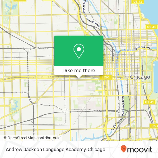 Mapa de Andrew Jackson Language Academy