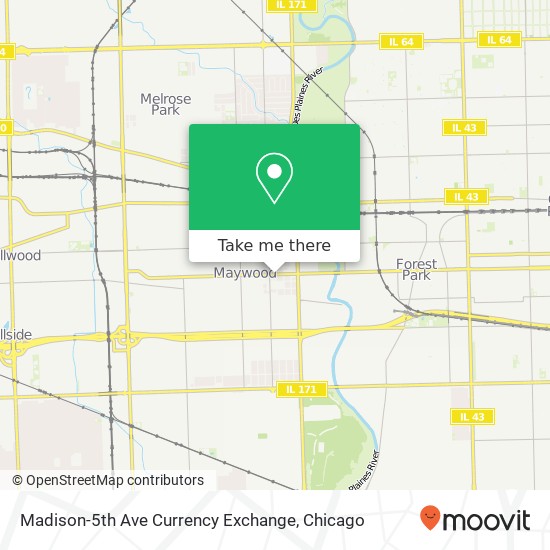 Madison-5th Ave Currency Exchange map