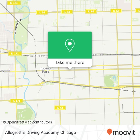 Allegretti's Driving Academy map