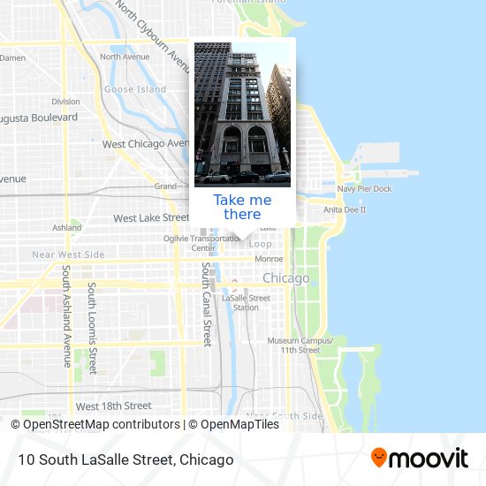 10 South LaSalle Street map