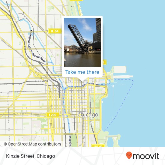 Kinzie Street map