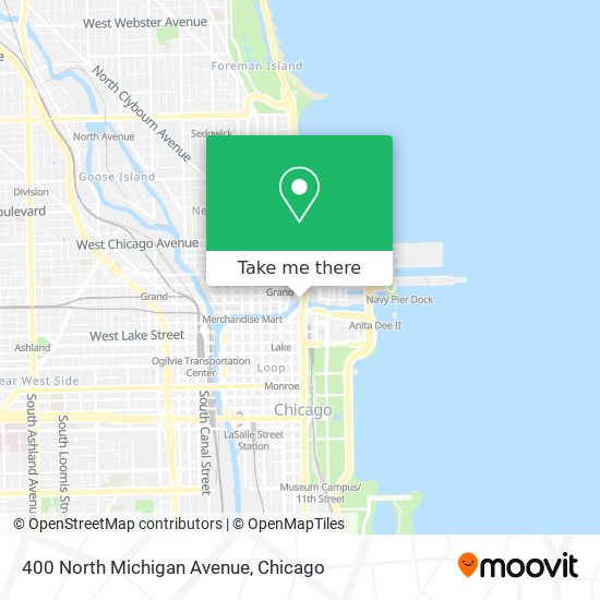 Mapa de 400 North Michigan Avenue