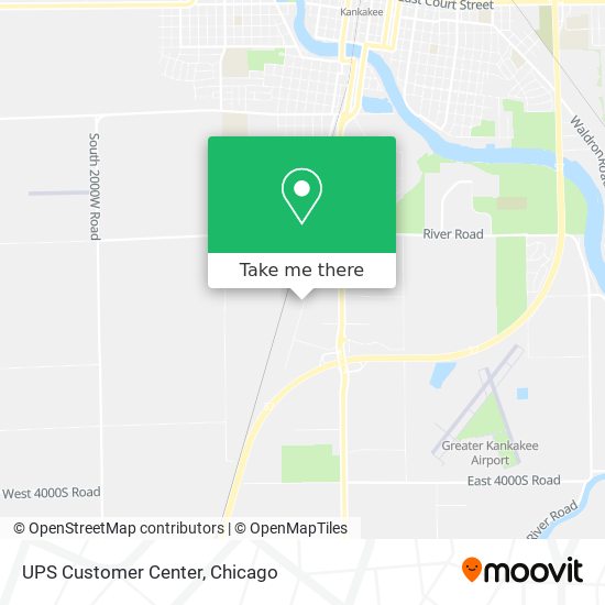 UPS Customer Center map