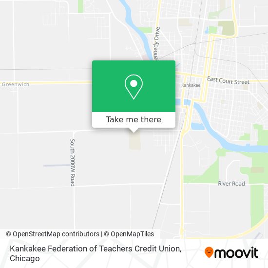 Kankakee Federation of Teachers Credit Union map