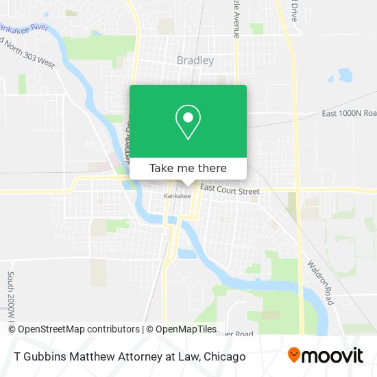 T Gubbins Matthew Attorney at Law map