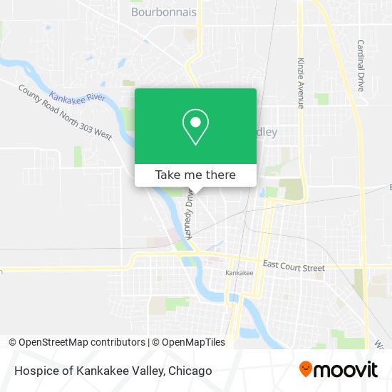 Hospice of Kankakee Valley map