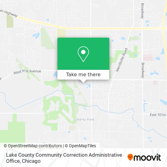 Mapa de Lake County Community Correction Administrative Office