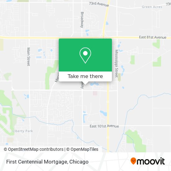 First Centennial Mortgage map