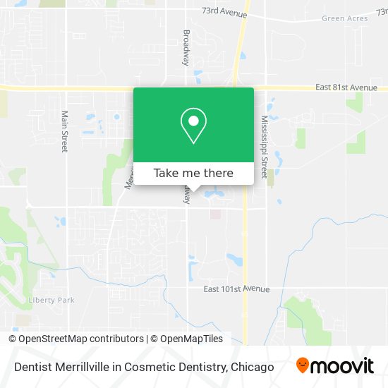 Dentist Merrillville in Cosmetic Dentistry map