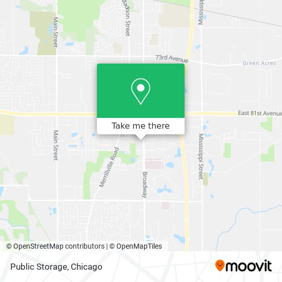 Public Storage map