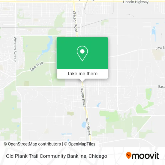 Mapa de Old Plank Trail Community Bank, na